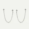 PENDIENTES DIMMER CHAIN SILVER