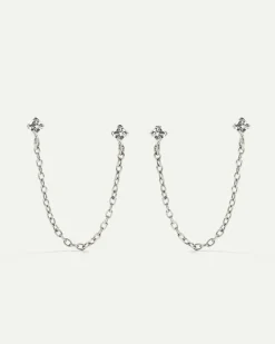 PENDIENTES DIMMER CHAIN SILVER