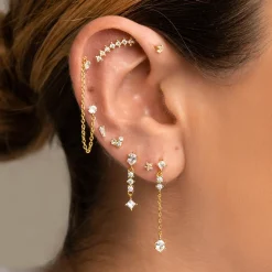 PENDIENTES DIMMER CHAIN SILVER