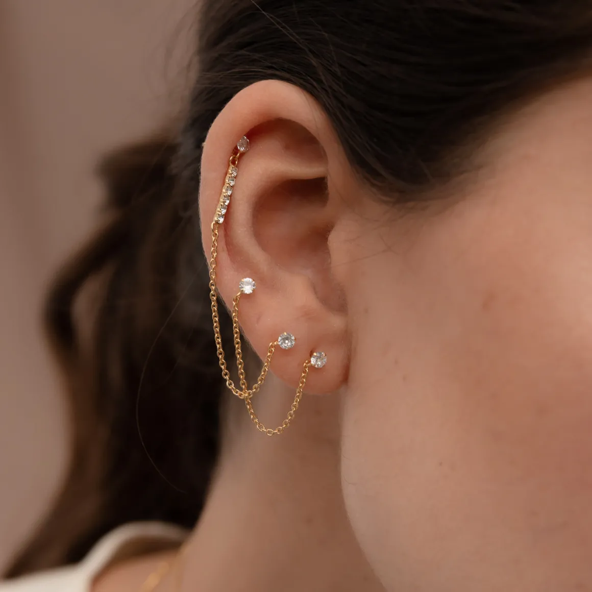 PENDIENTES DIMMER CHAIN SILVER