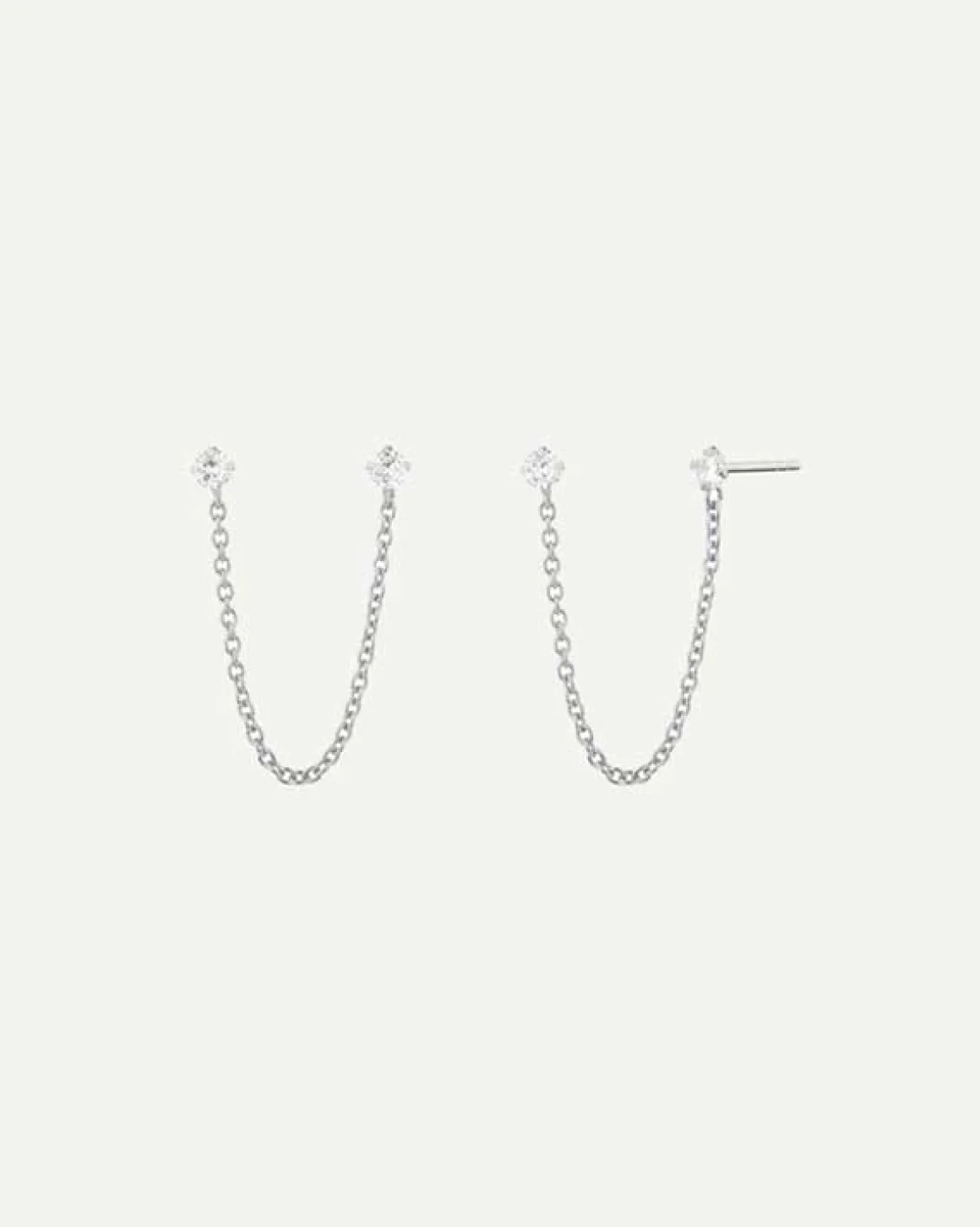 PENDIENTES DIMMER CHAIN SILVER