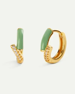 PENDIENTES ELDA GREEN GOLD