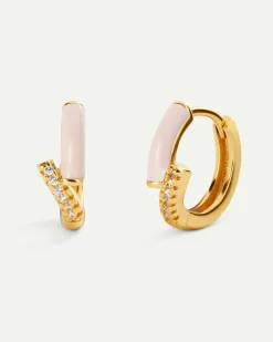 PENDIENTES ELDA PINK GOLD