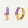 PENDIENTES ELDA PURPLE GOLD