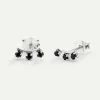 PENDIENTES ELVIRA BLACK SILVER
