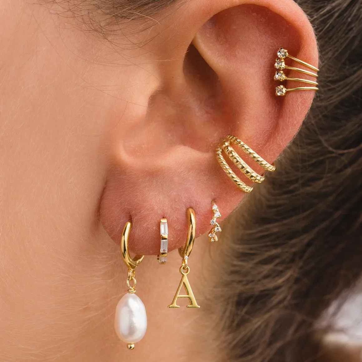 PENDIENTES FOX GOLD