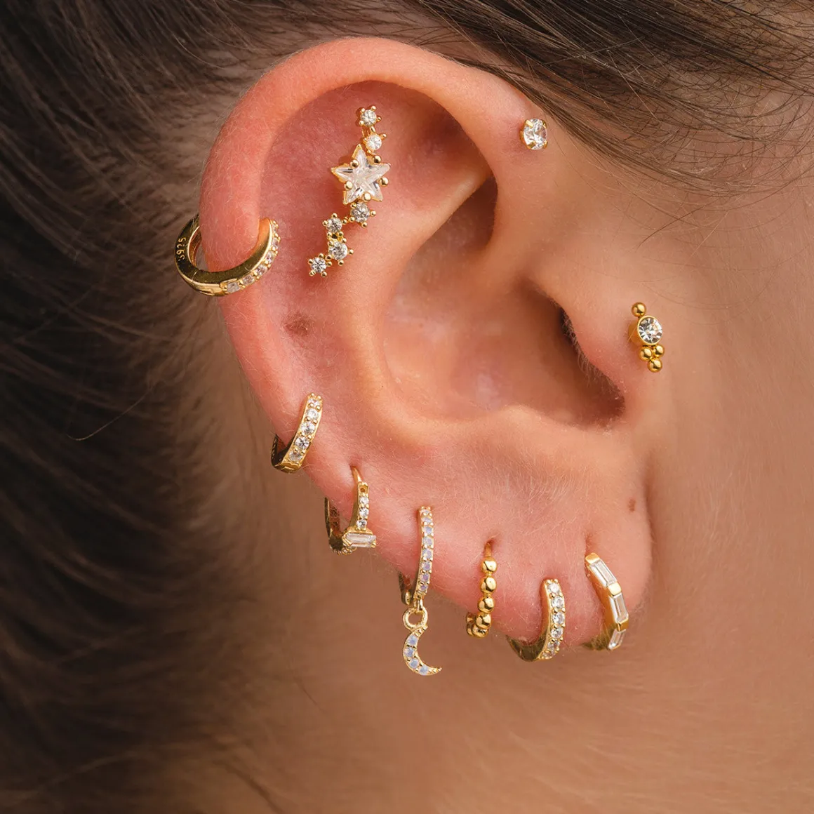 PENDIENTES FOX GOLD