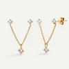 PENDIENTES GUINDA GOLD