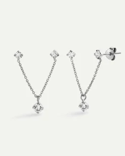 PENDIENTES GUINDA SILVER