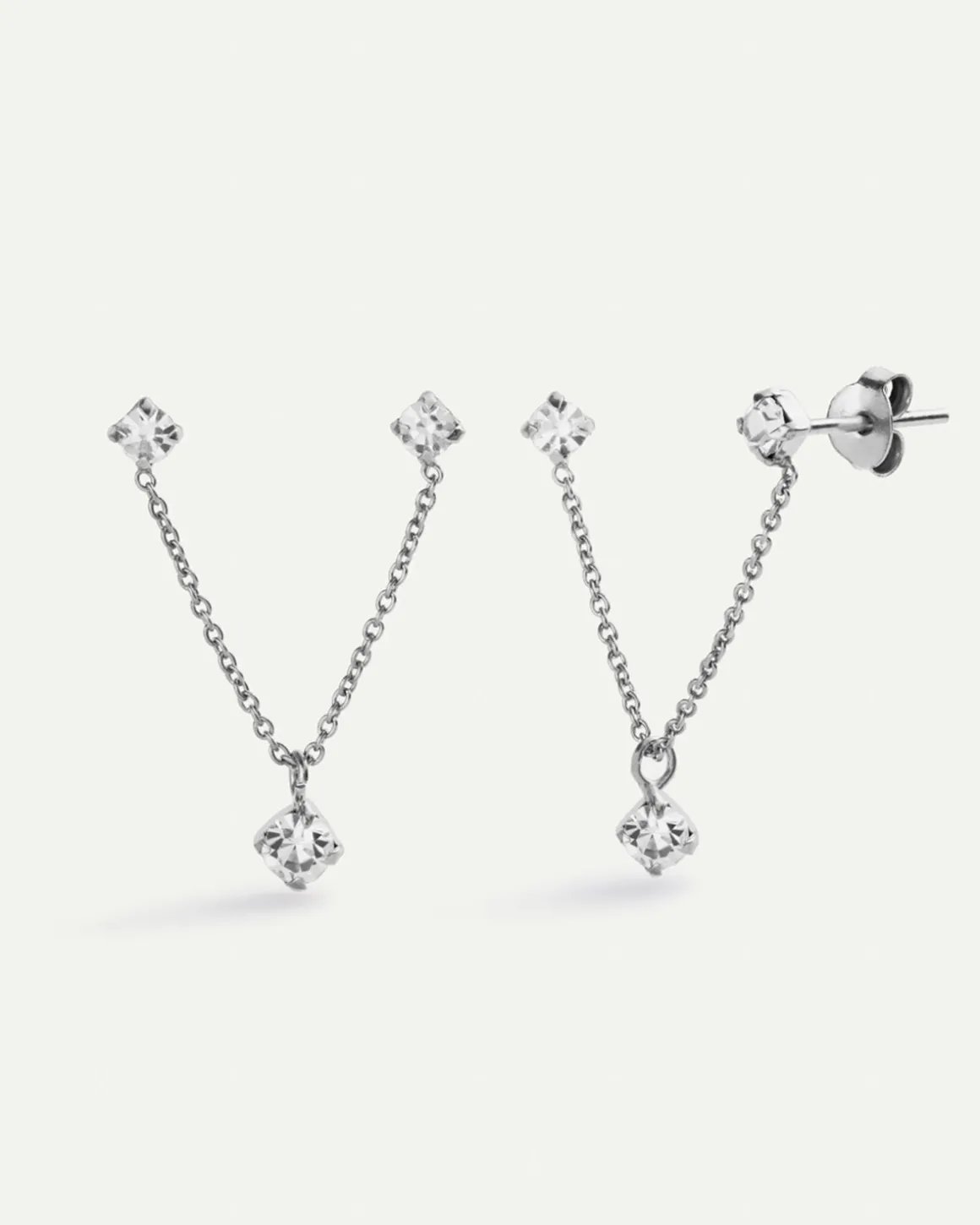 PENDIENTES GUINDA SILVER