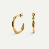 PENDIENTES HALO TWIST GOLD