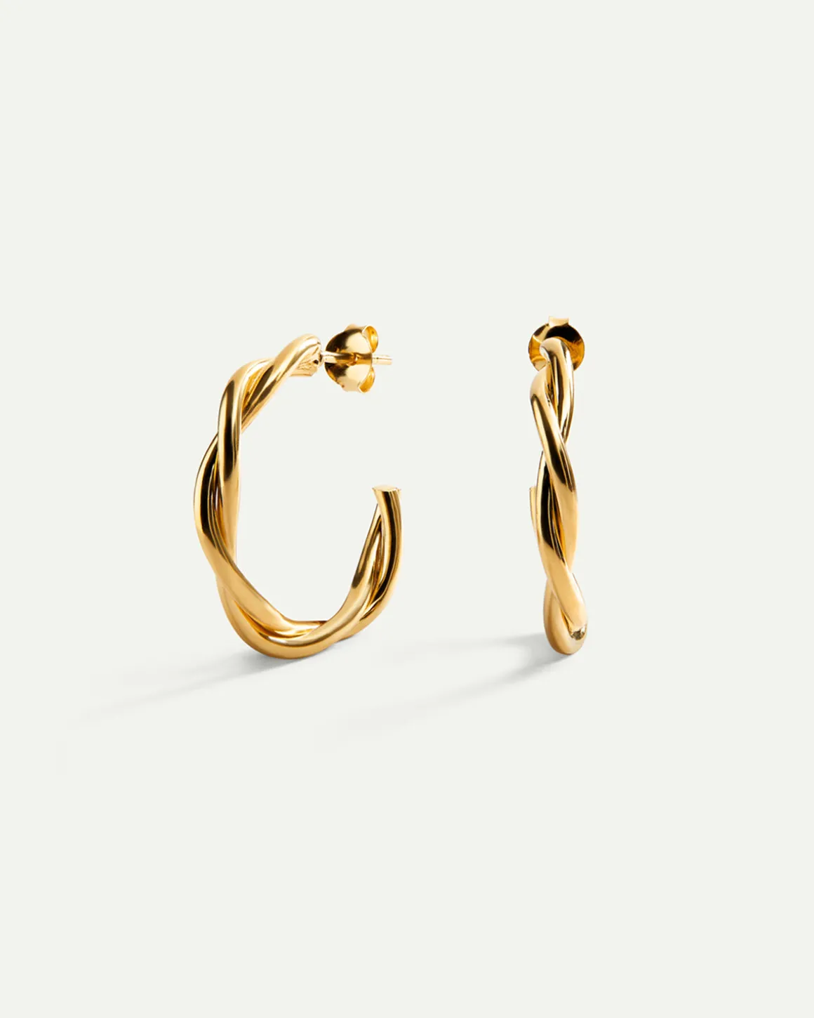 PENDIENTES HALO TWIST GOLD