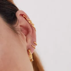 PENDIENTES HALO TWIST GOLD