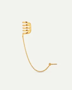 PENDIENTES HARI MAXI CHAIN BALL GOLD