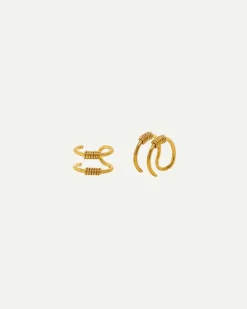 PENDIENTES HARI TWIST GOLD