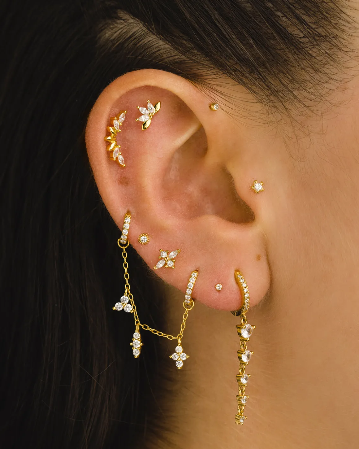 PENDIENTES HOOPS BRIGHT GOLD
