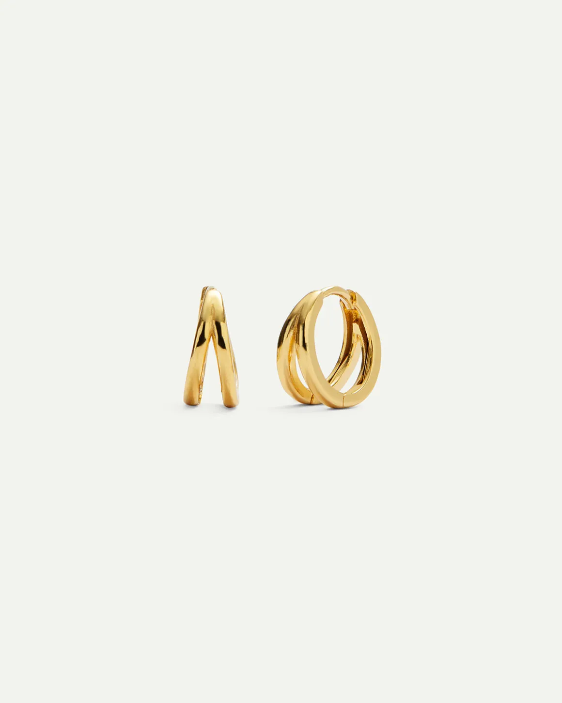 PENDIENTES HOOPS DOBLE MINI GOLD