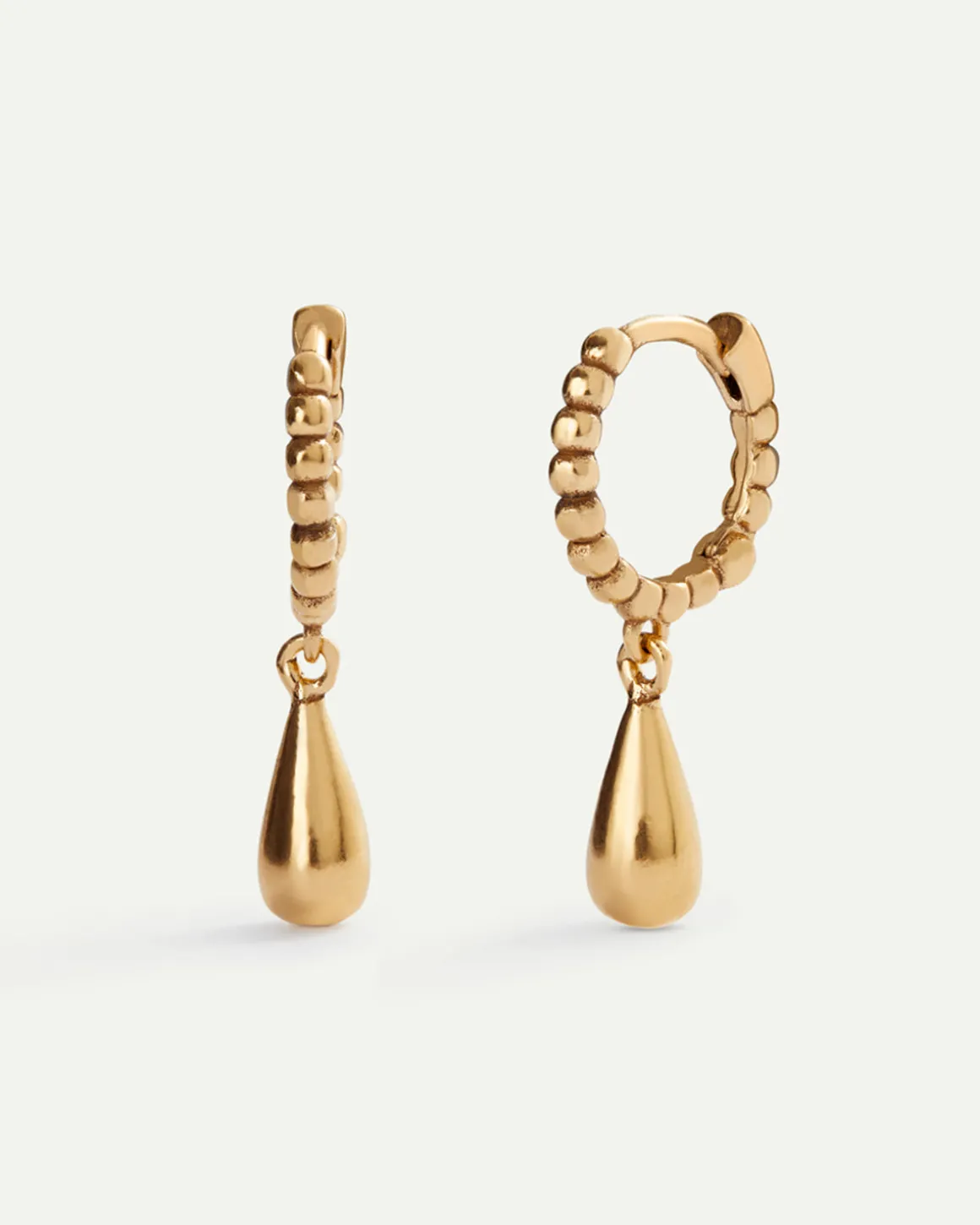 PENDIENTES HOOPS DROPS GOLD