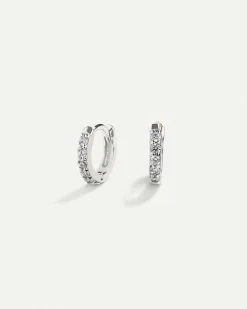 PENDIENTES HOOPS MINI BRIGHT SILVER