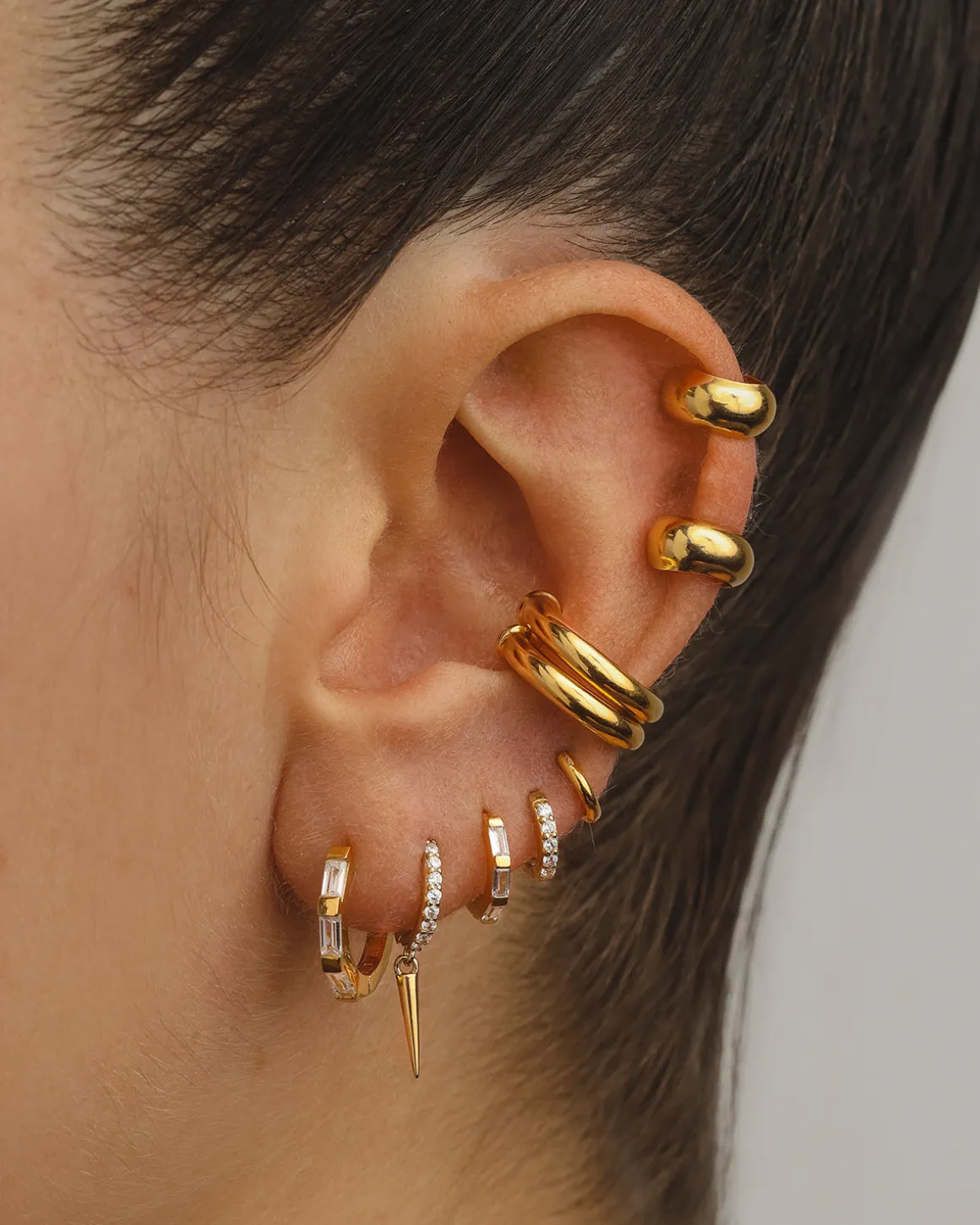 PENDIENTES HOOPS MINI GOLD