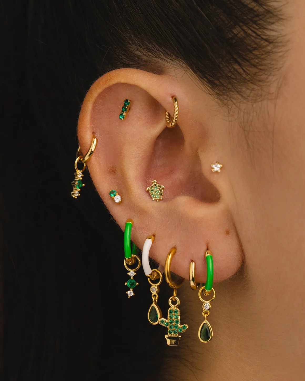 PENDIENTES HOOPS MINI GOLD