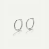 PENDIENTES HOOPS MINI TWIST SILVER