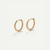 PENDIENTES HOOPS MINI TWIST GOLD