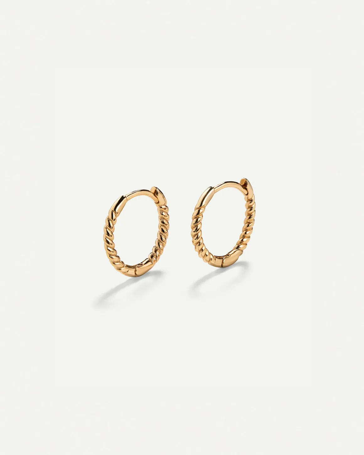 PENDIENTES HOOPS MINI TWIST GOLD