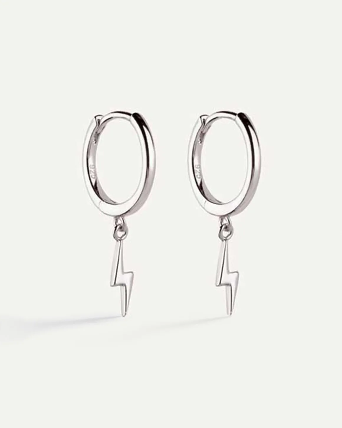 PENDIENTES HOOPS RAY SILVER