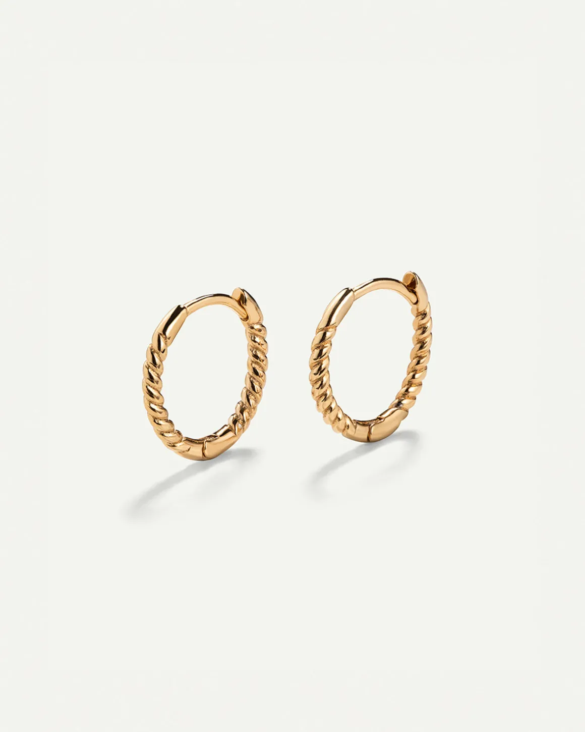 PENDIENTES HOOPS TWIST GOLD
