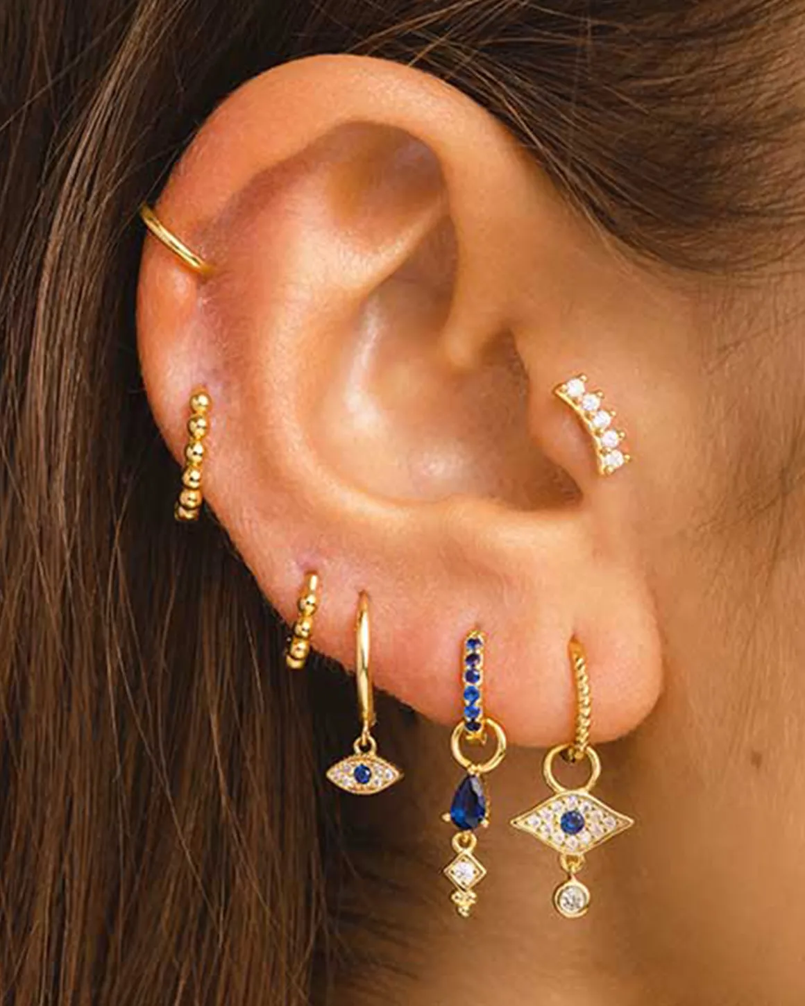 PENDIENTES HOOPS TWIST GOLD