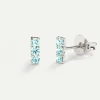 PENDIENTES HORIZON BLUE SILVER