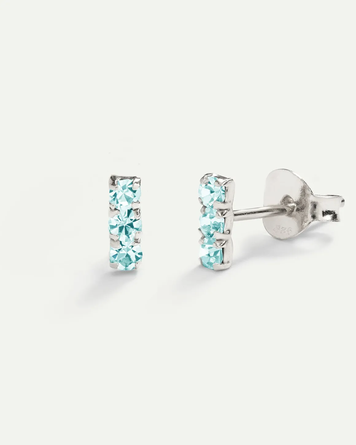 PENDIENTES HORIZON BLUE SILVER
