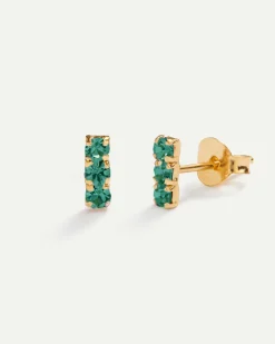 PENDIENTES HORIZON GREEN GOLD