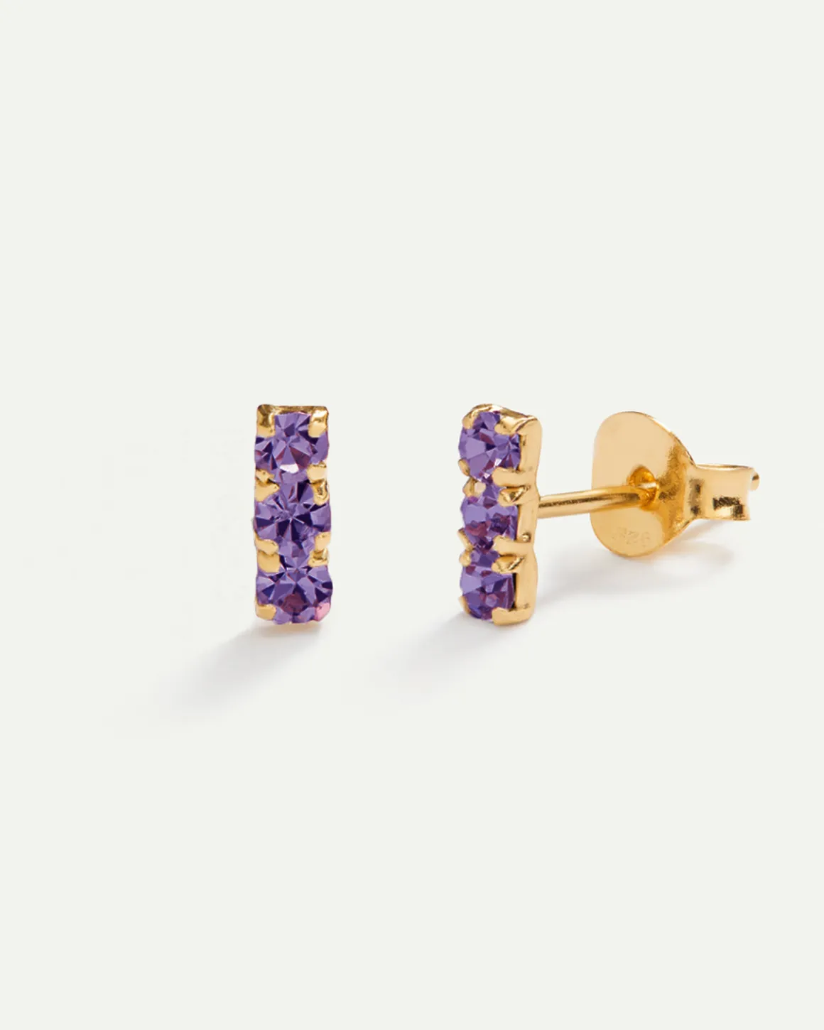 PENDIENTES HORIZON PURPLE GOLD