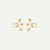 PENDIENTES IVY FLOWER GOLD