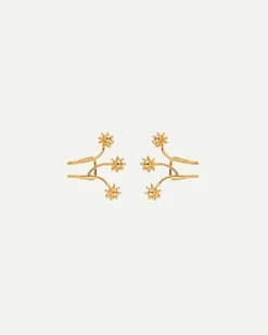 PENDIENTES IVY FLOWER GOLD