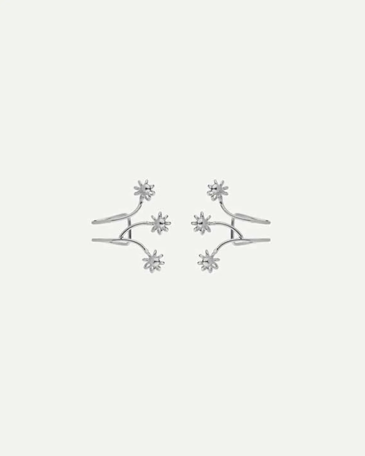 PENDIENTES IVY FLOWER SILVER