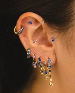 PENDIENTES LAIS BLUE GOLD