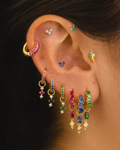 PENDIENTES LAIS BLUE GOLD