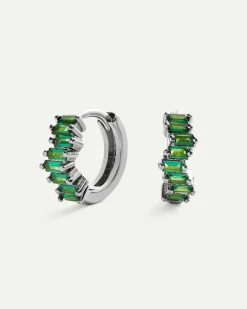 PENDIENTES LAIS GREEN SILVER