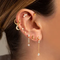PENDIENTES LIBRA GOLD