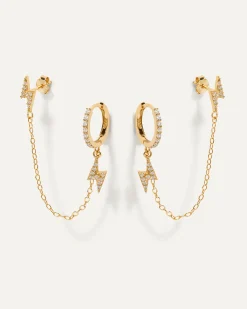 PENDIENTES LIGHTNING GOLD