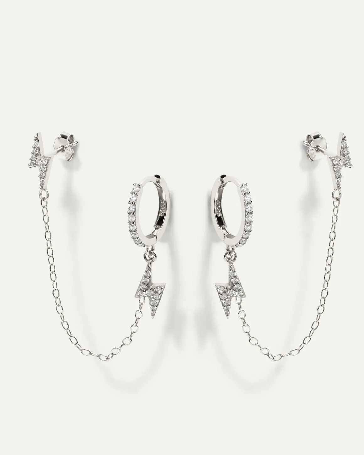 PENDIENTES LIGHTNING SILVER