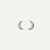 PENDIENTES MOON MINI BRIGHT SILVER