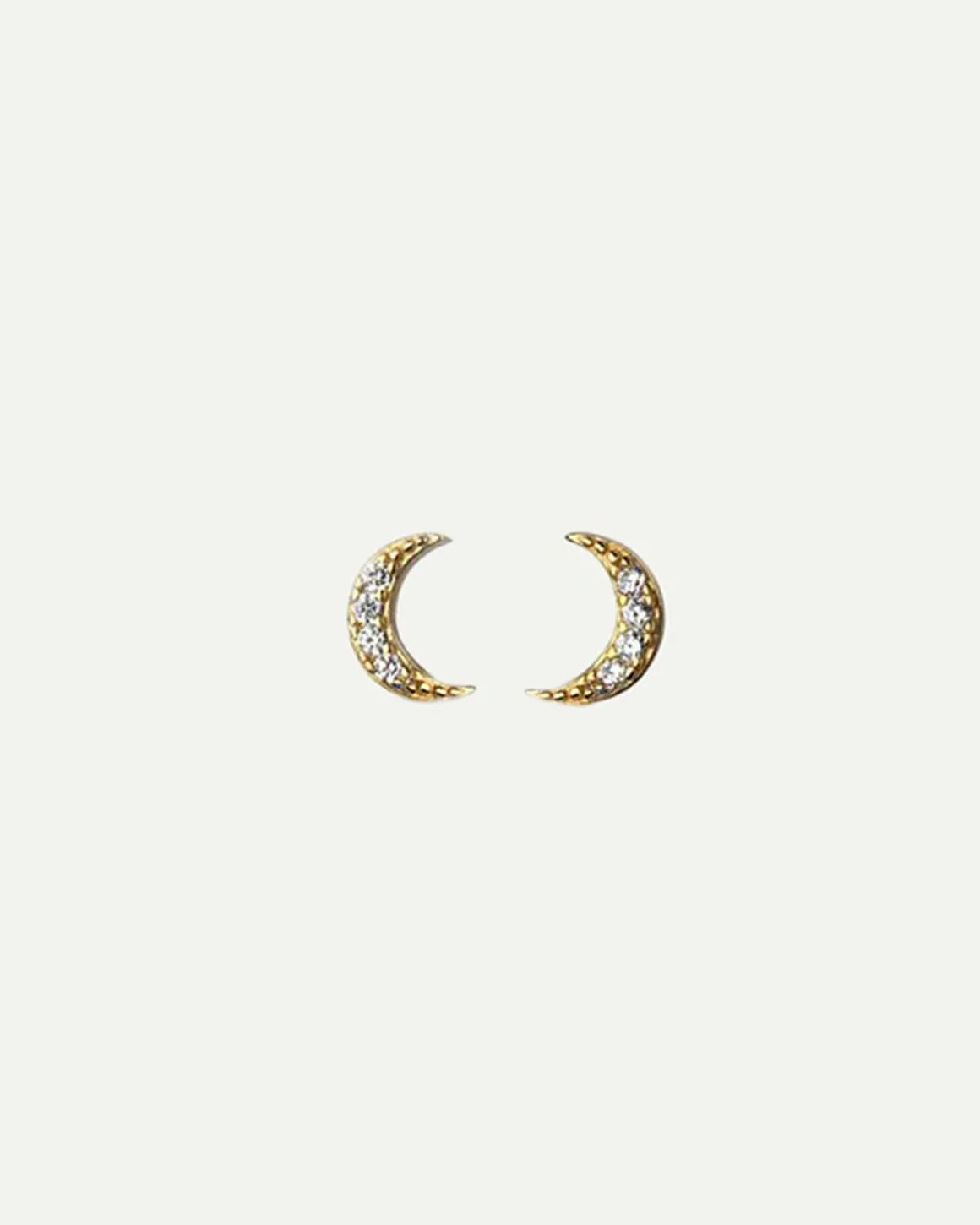 PENDIENTES MOON MINI BRIGHT GOLD