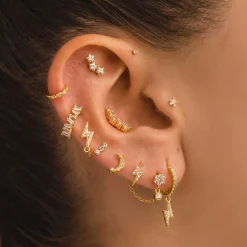 PENDIENTES MOON MINI BRIGHT GOLD