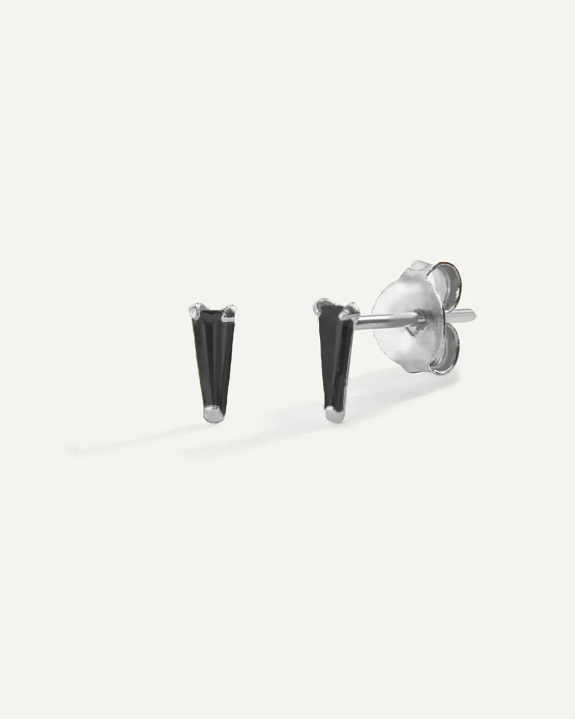 PENDIENTES NIB MINI BLACK SILVER