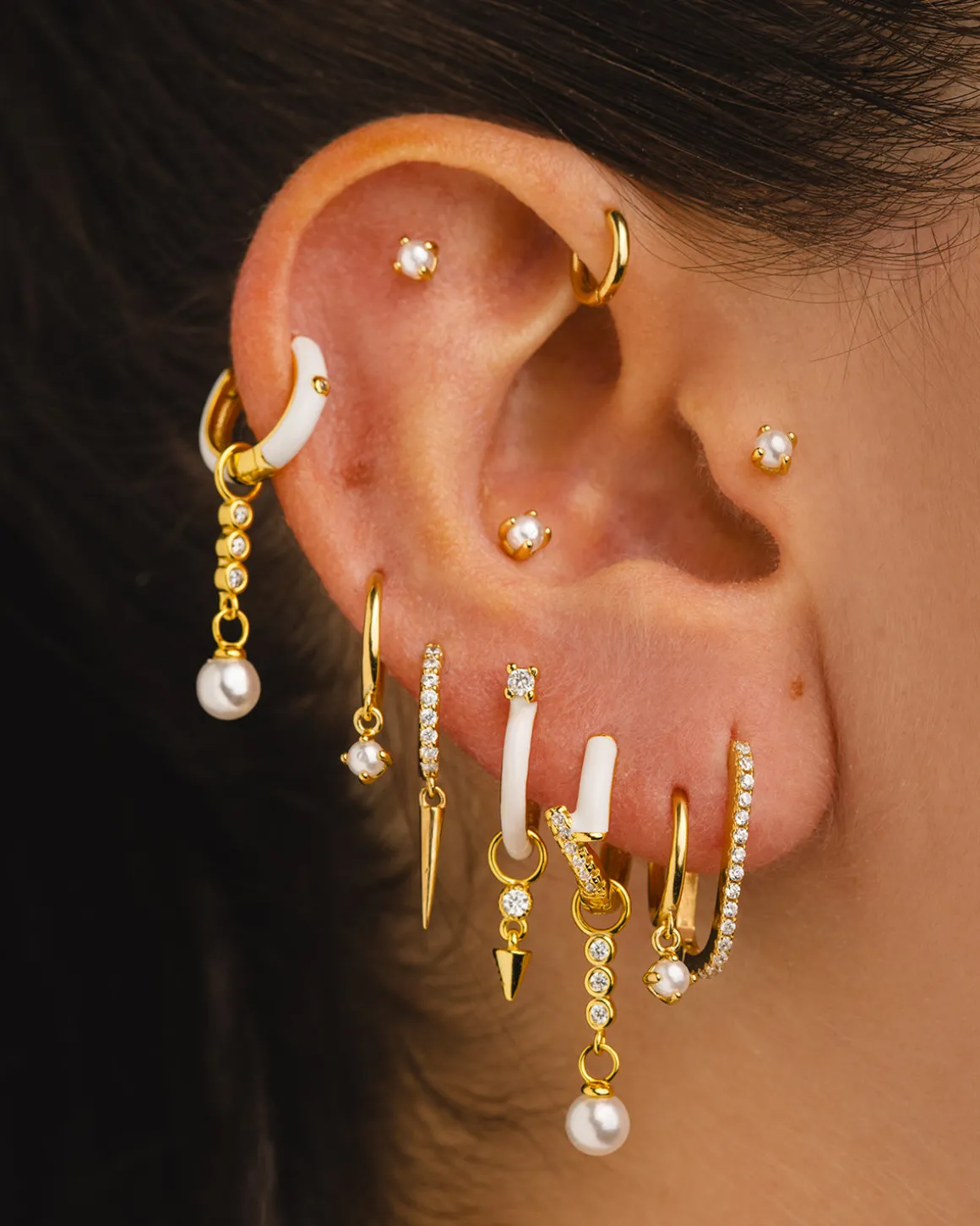 PENDIENTES PEARL MINI GOLD