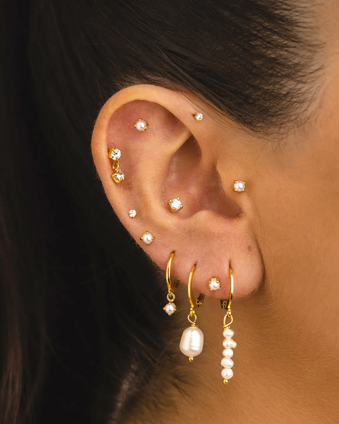 PENDIENTES PEARL MINI GOLD